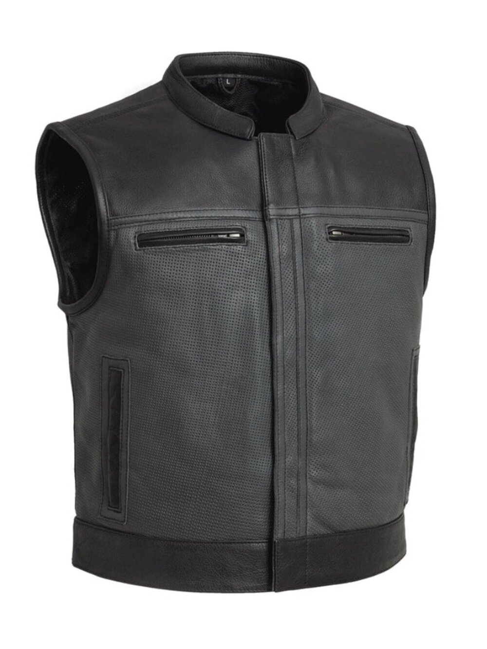 Gotham Hide Perforated Men's Leather Vest